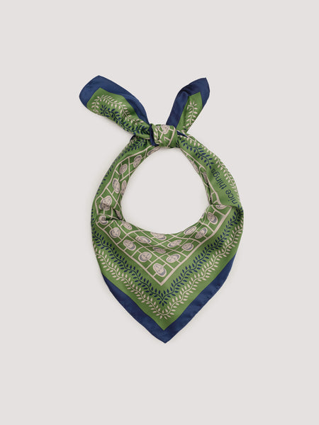 NICE THINGS -SCARF - KIWI GREEN - SQUARE