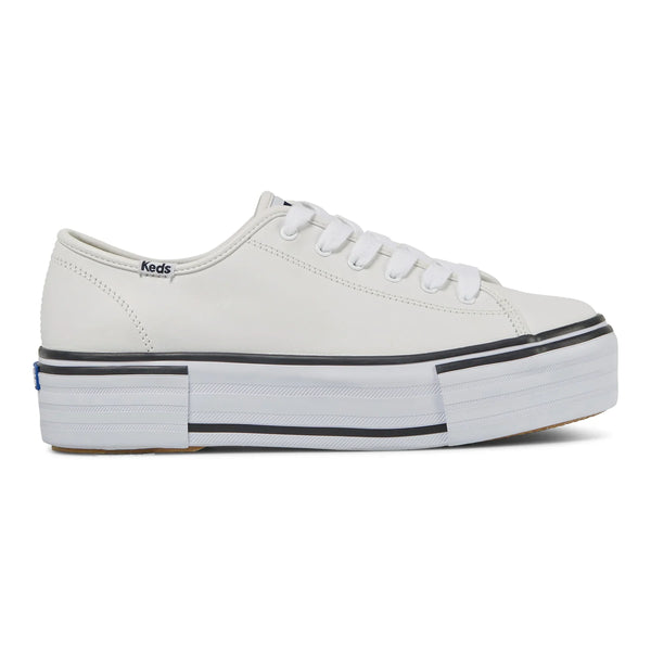 KEDS - Triple Up Leather-Foxing - White