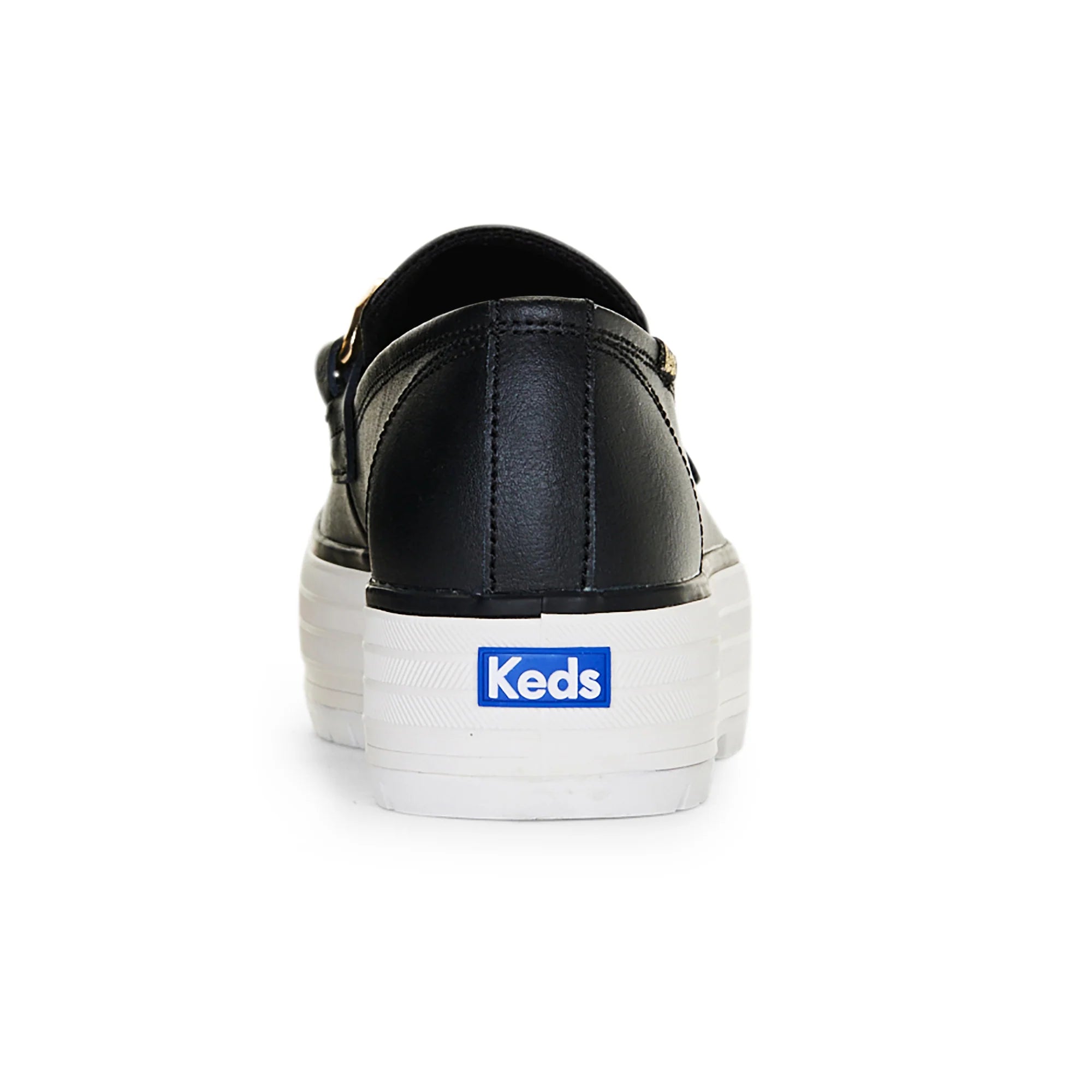 KEDS - Triple Decker Loafer - Leather - Black/Gold