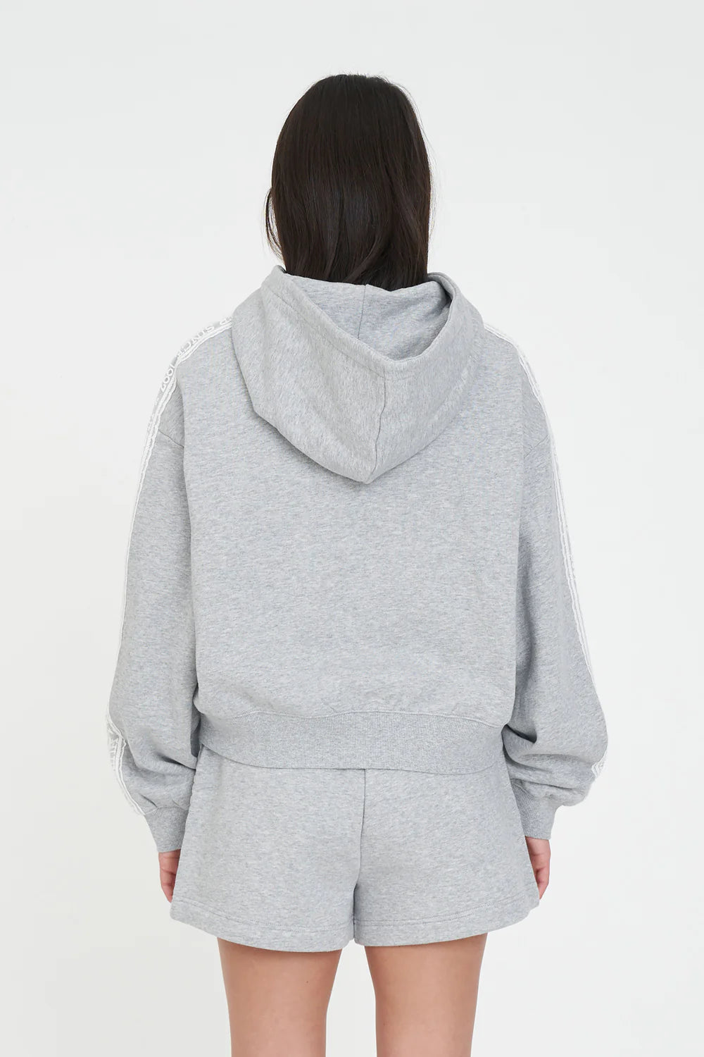 HUFFER CHERIE ZIP HOOD 350 - GREY MARLE