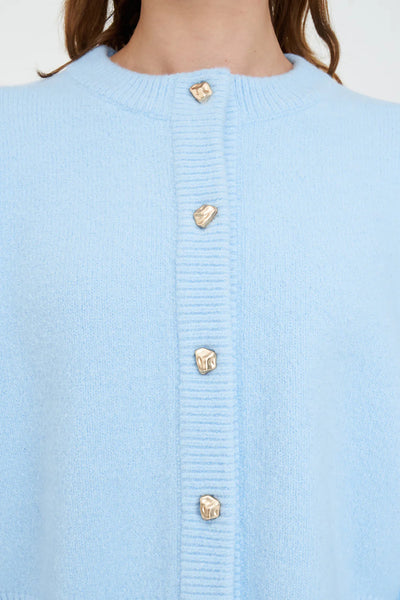 HUFFER - ELLE CROP CARDIGAN - ICEBERG