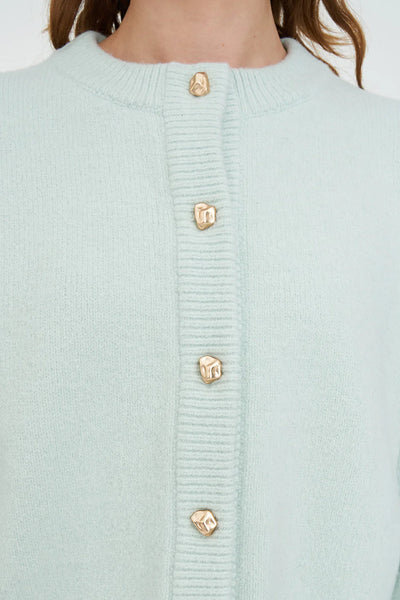 HUFFER - ELLE CROP CARDIGAN - MINT
