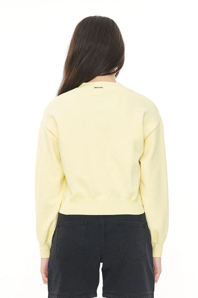 HUFFER - BIBI KNIT CARDIGAN - LIMONCELLO