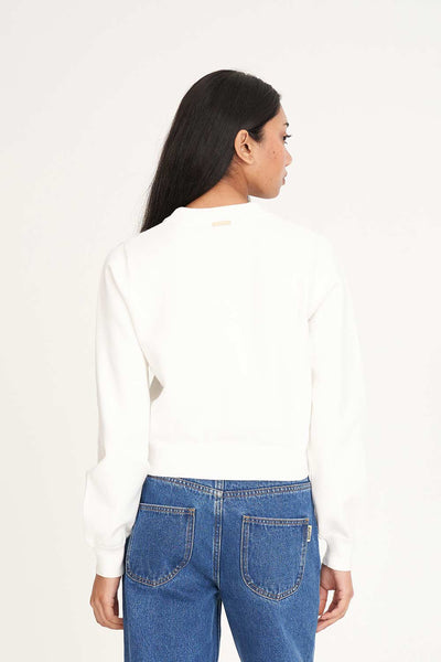 HUFFER - BIBI KNIT CARDIGAN - CHALK