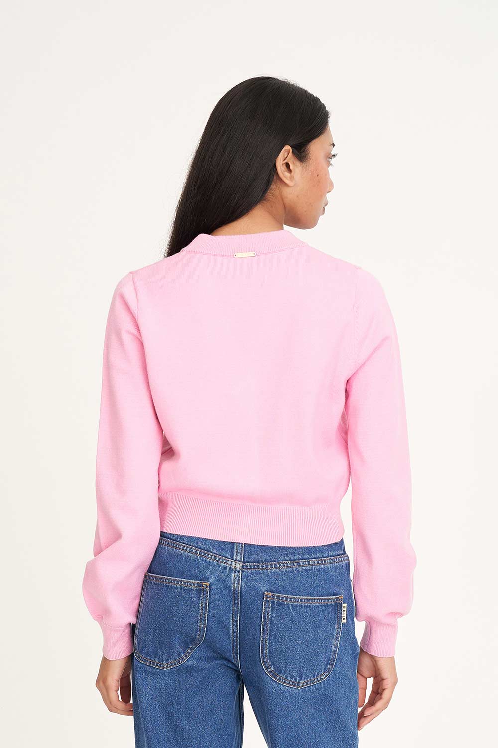 HUFFER - BIBI KNIT CARDIGAN - LYCHEE