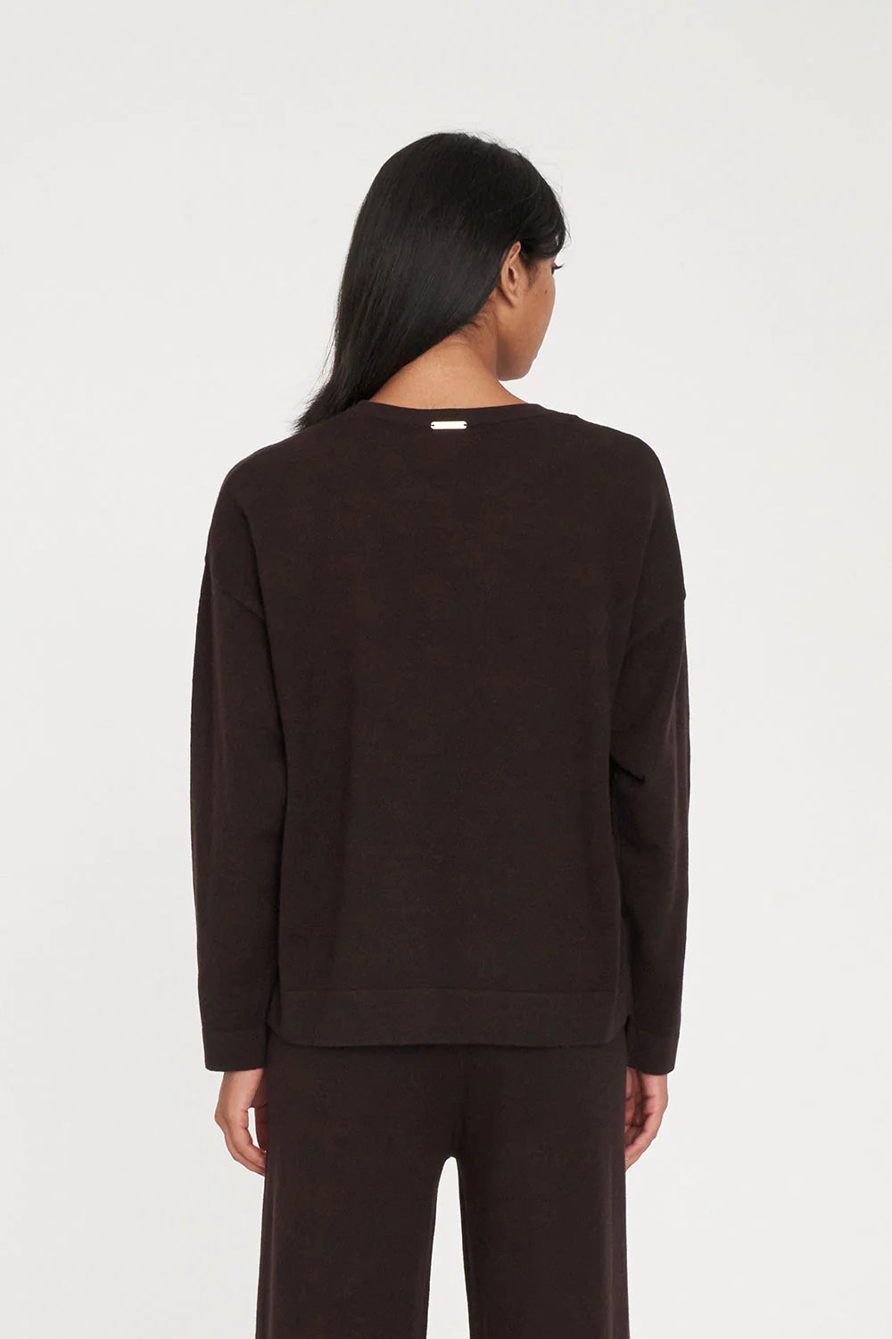 HUFFER - MERINO NEVE CREW - CHESTNUT