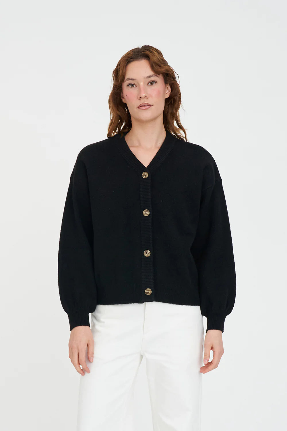 HUFFER - KENDALL CARDIGAN - BLACK