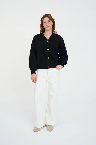 HUFFER - KENDALL CARDIGAN - BLACK