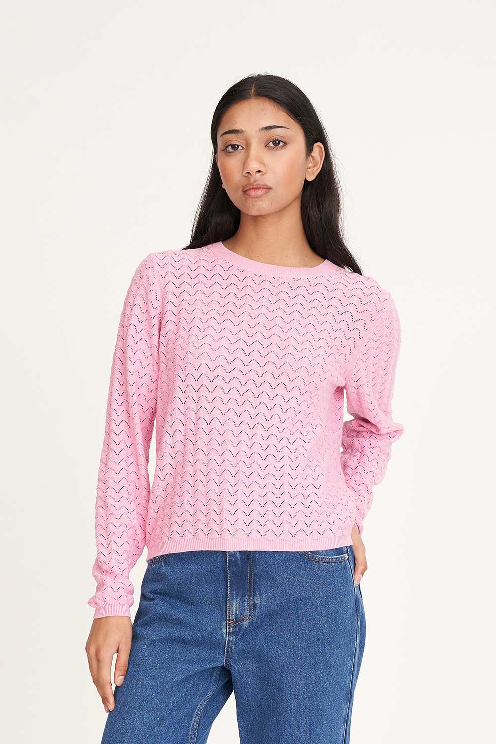 HUFFER - ZIGGY CRUISE L/S TOP - MELLOW PINK