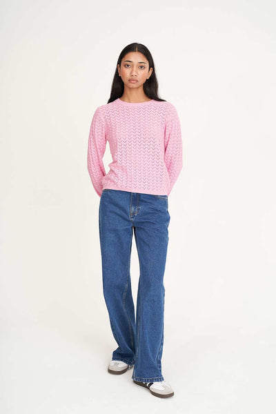 HUFFER - ZIGGY CRUISE L/S TOP - MELLOW PINK
