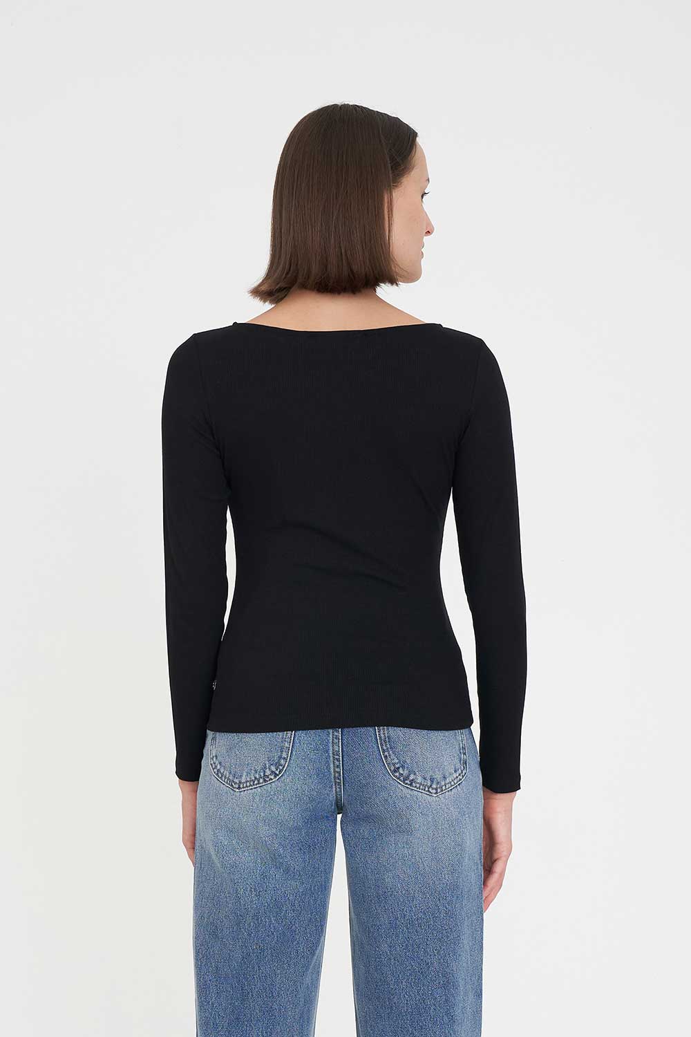 HUFFER - CLASSICS  LS JERSEY TOP - BLACK