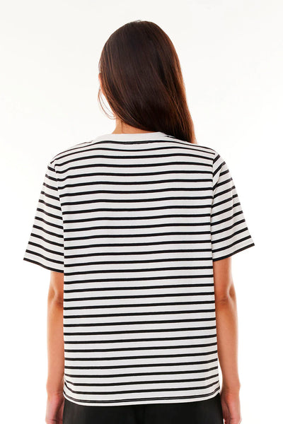 HUFFER - OUI OUI CLASSIC TEE - BLACK/CHALK