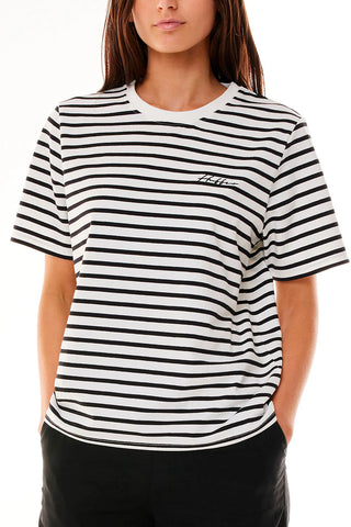 HUFFER - OUI OUI CLASSIC TEE - BLACK/CHALK