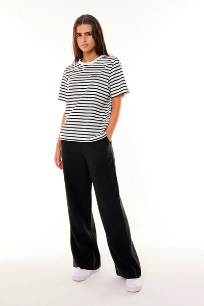 HUFFER - OUI OUI CLASSIC TEE - BLACK/CHALK