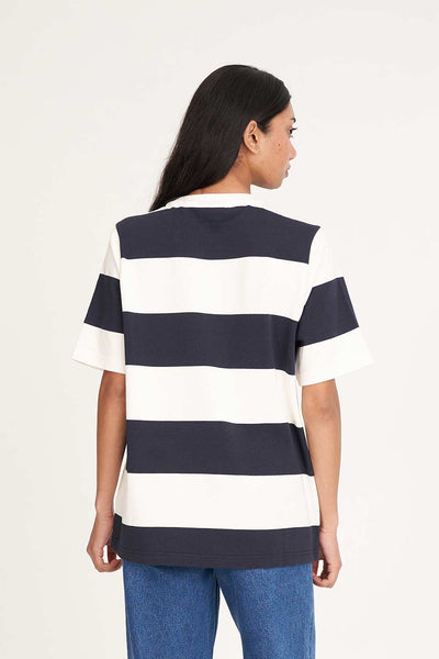 HUFFER - BENSON RELAX TEE - NAVY/CHALK