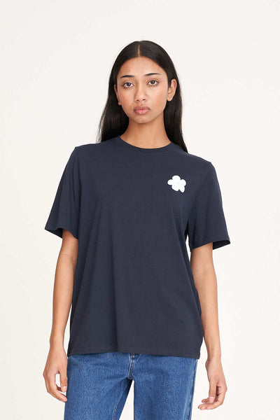 HUFFER - CLASSIC TEE 170/FLOWERBOMB - MIDNIGHT