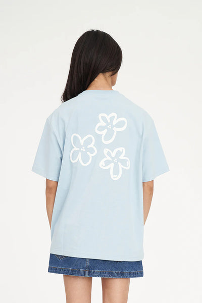 HUFFER - RELAX TEE 220/DAISY CHAIN - Y2K BLUE