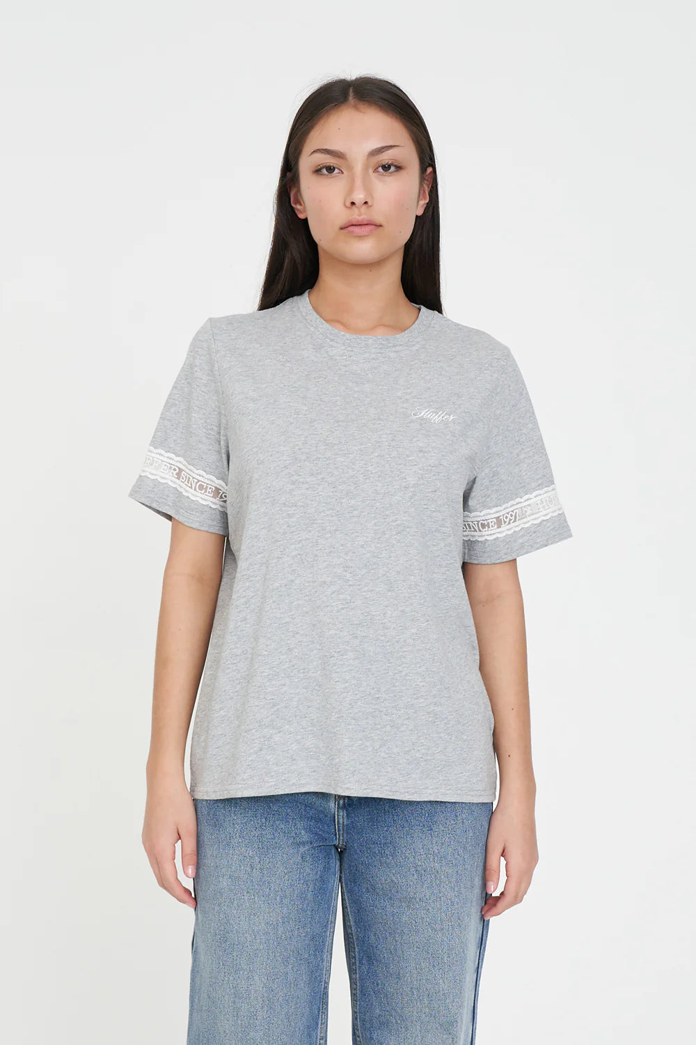 HUFFER CHERIE CLASSIC TEE 170 - GREY MARLE