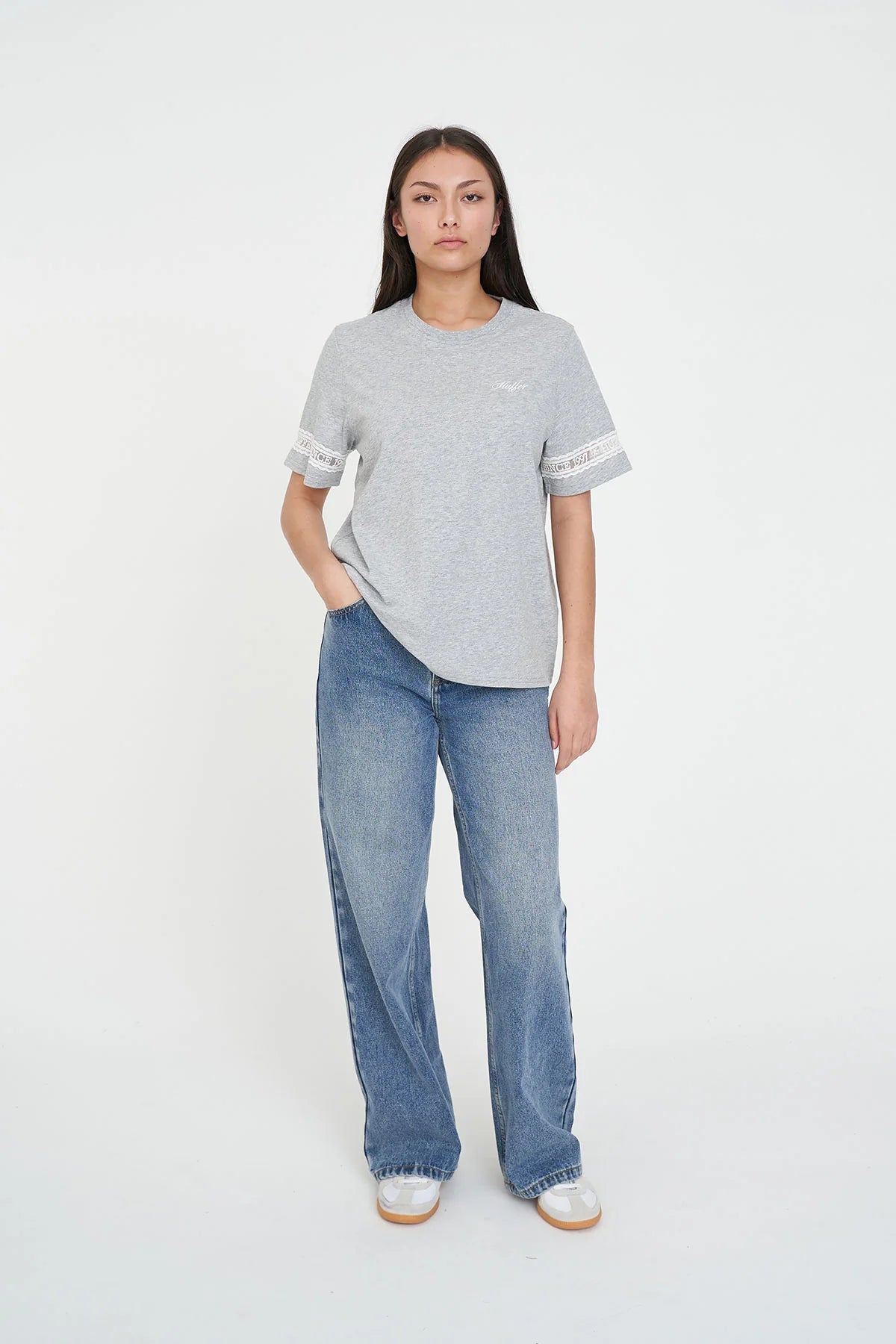 HUFFER CHERIE CLASSIC TEE 170 - GREY MARLE