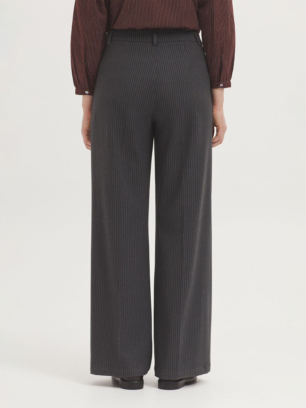 NICE THINGS - TROUSER - GREY PINSTRIPE