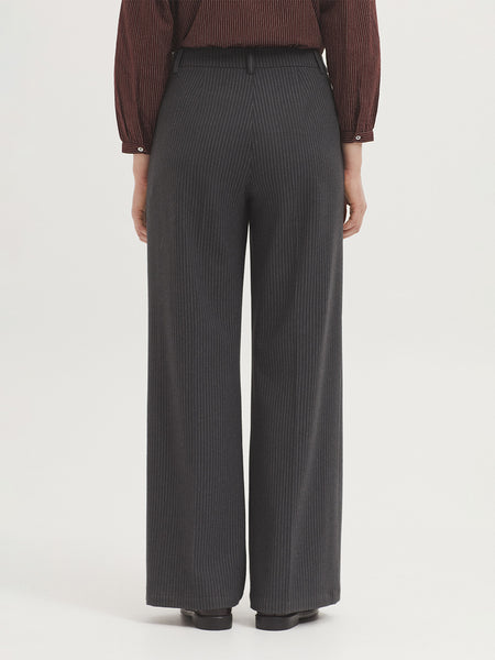 NICE THINGS - TROUSER - GREY PINSTRIPE