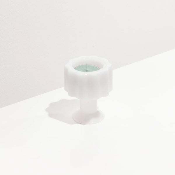 Fazeek WAVE CANDLE HOLDER - WHITE