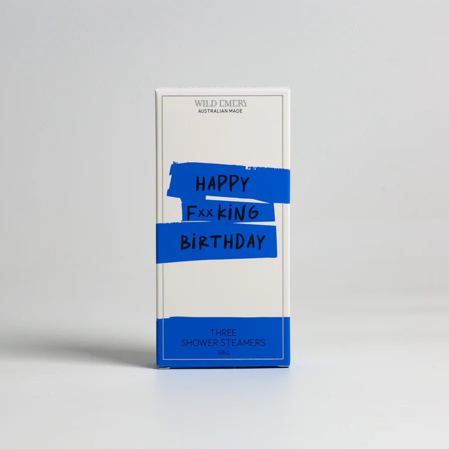 WILD EMERY - SHOWER STEAMERS - HAPPY FxxKING BIRTHDAY