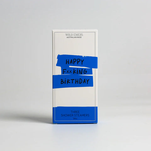 WILD EMERY - SHOWER STEAMERS - HAPPY FxxKING BIRTHDAY