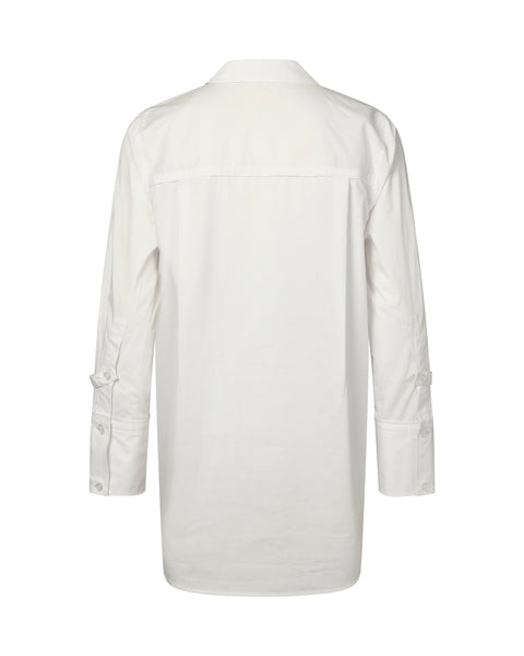 MARCO POLO - ESSENTIAL POPLIN SHIRT - WHITE