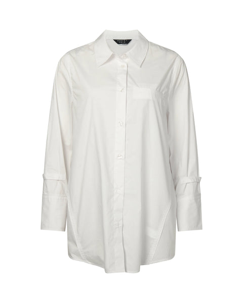 MARCO POLO - ESSENTIAL POPLIN SHIRT - WHITE