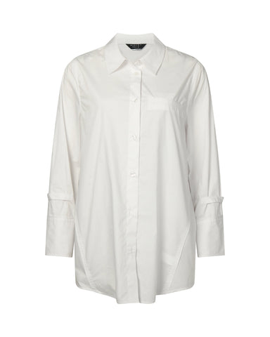 MARCO POLO - ESSENTIAL POPLIN SHIRT - WHITE