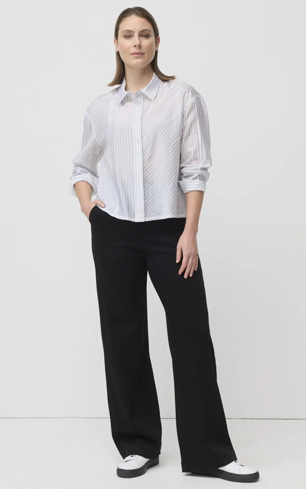 MARCO POLO - STRETCH TECH PANTS - BLACK