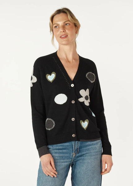 ZAKET & PLOVER - HAPPY CARDI - BLACK