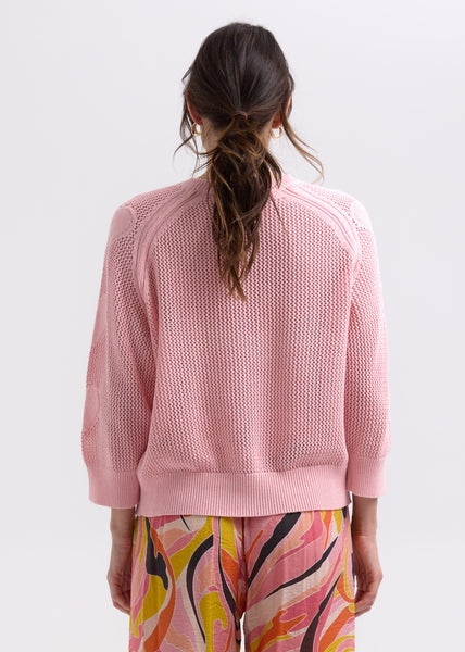 ZAKET & PLOVER - HEARTS ON MY SLEEVE JUMPER  - PINK