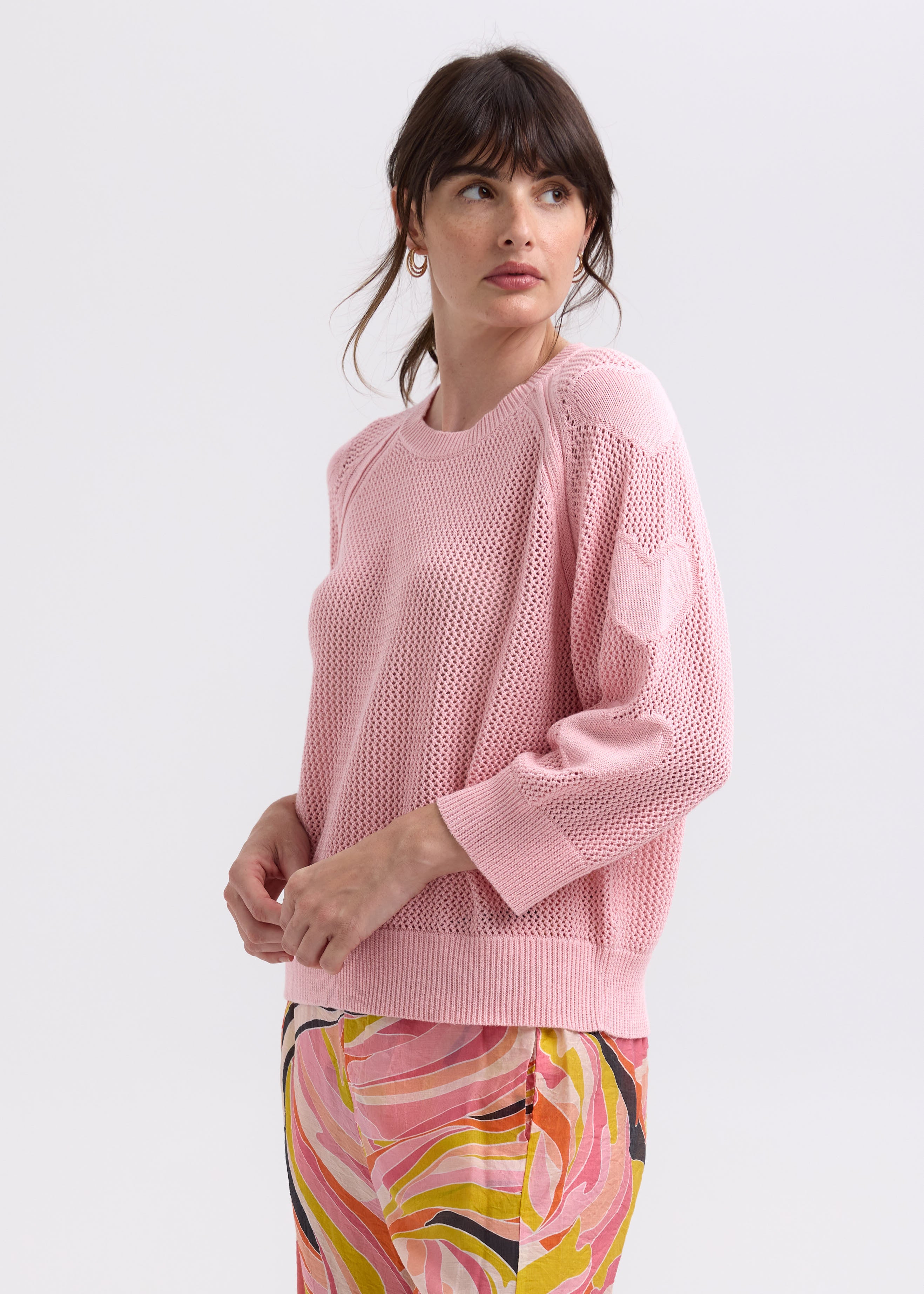 ZAKET & PLOVER - HEARTS ON MY SLEEVE JUMPER  - PINK