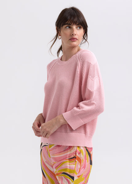 ZAKET & PLOVER - HEARTS ON MY SLEEVE JUMPER  - PINK
