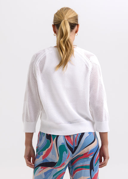 ZAKET & PLOVER - HEARTS ON MY SLEEVE JUMPER  - WHITE