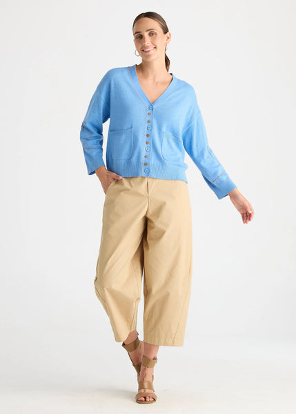 ZAKET & PLOVER - SWEET HEART CARDI - BLUEBELL