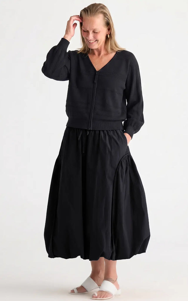 ZAKET & PLOVER - BALLOON SKIRT - BLACK