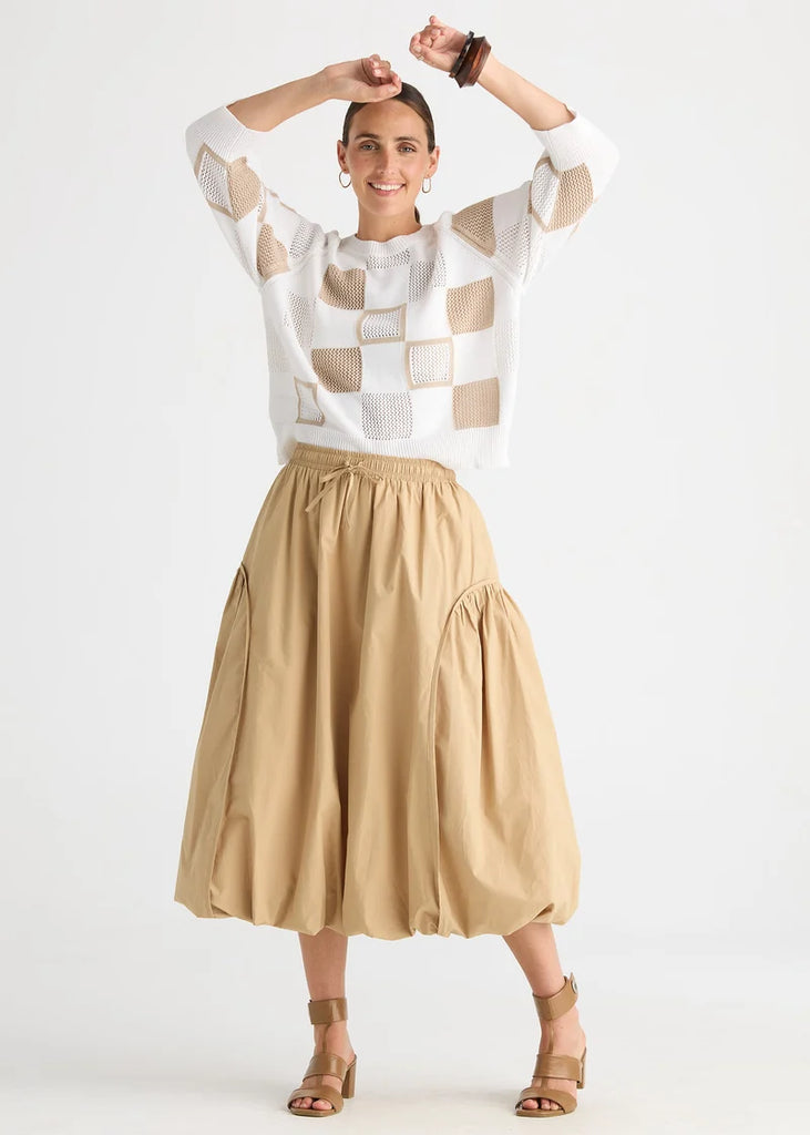 ZAKET & PLOVER - BALLOON SKIRT - PEANUT BUTTER