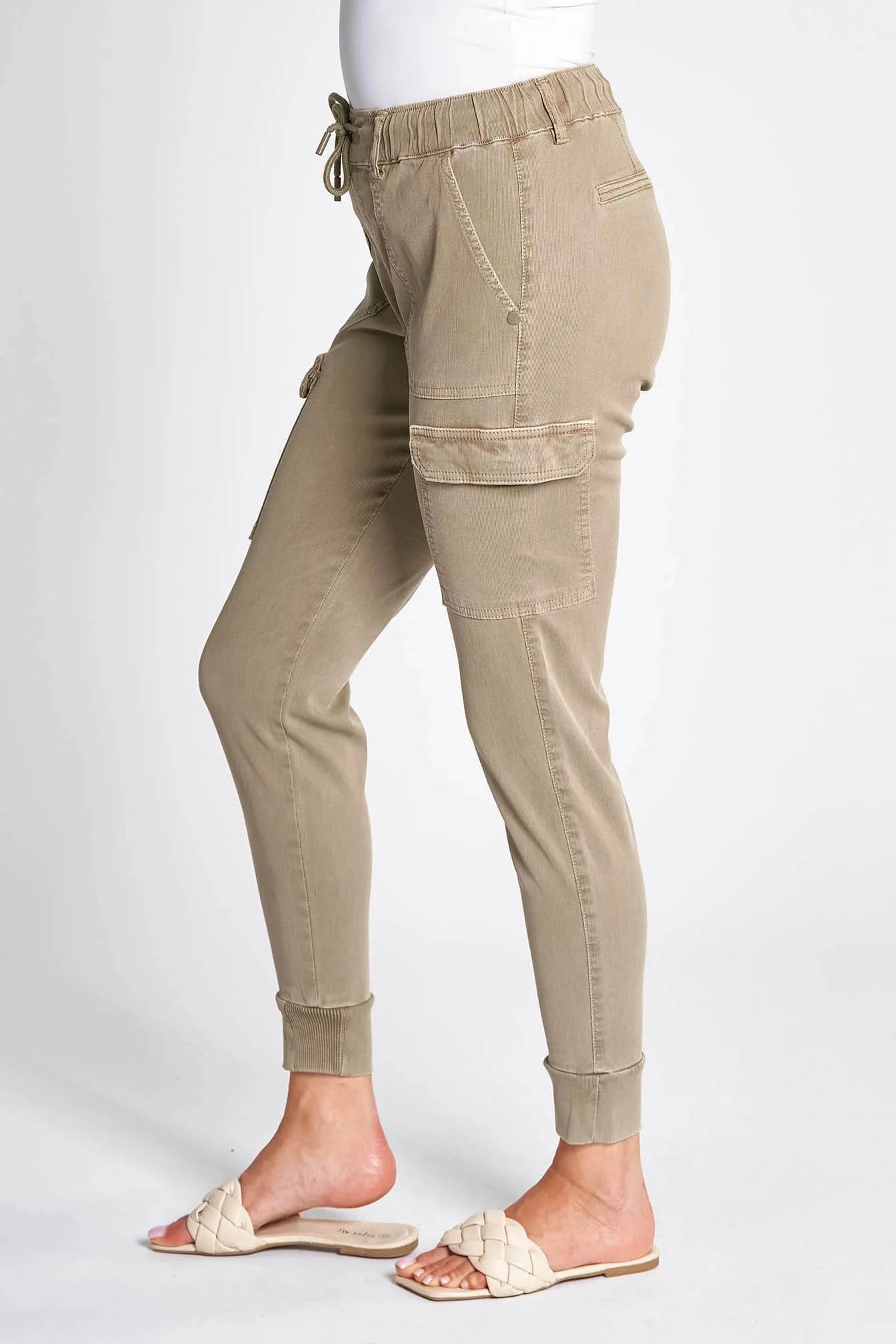 ZHRILL - DAISEY STRIPED PANT - OLIVE