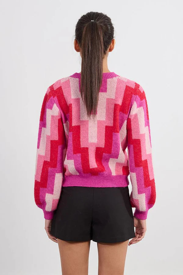 LILI SIDONIO - KNITTED SWEATER - FUCHSIA