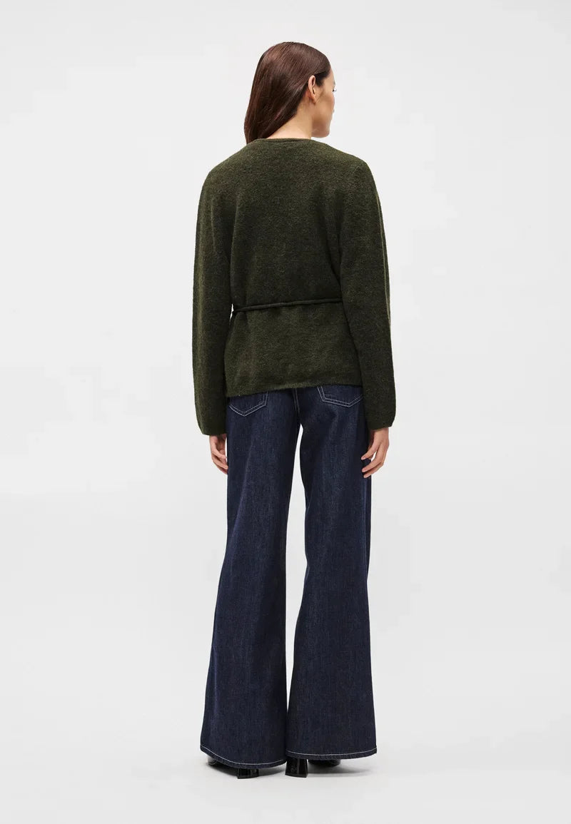 MSCH - MIABELLE HOPE WRAP CARDIGAN - ROSIN MELANGE