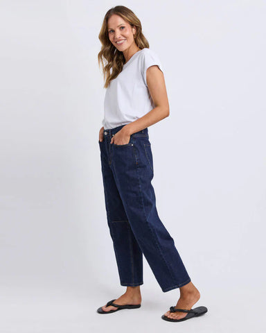 Foxwood - AMBROSE BARREL JEAN - INDIGO DENIM