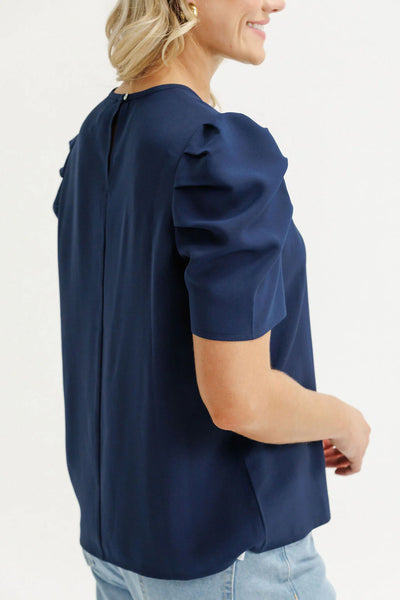 HOMELEE -THEA TOP - NAVY