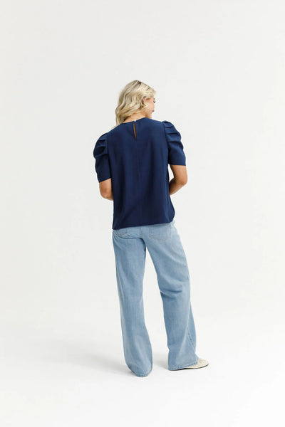 HOMELEE -THEA TOP - NAVY