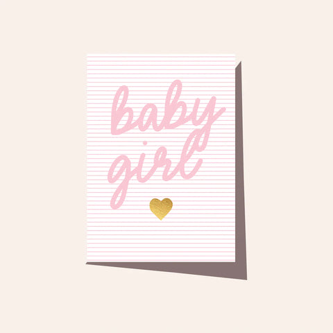 Elm Paper | Card | Baby Stripe Pink