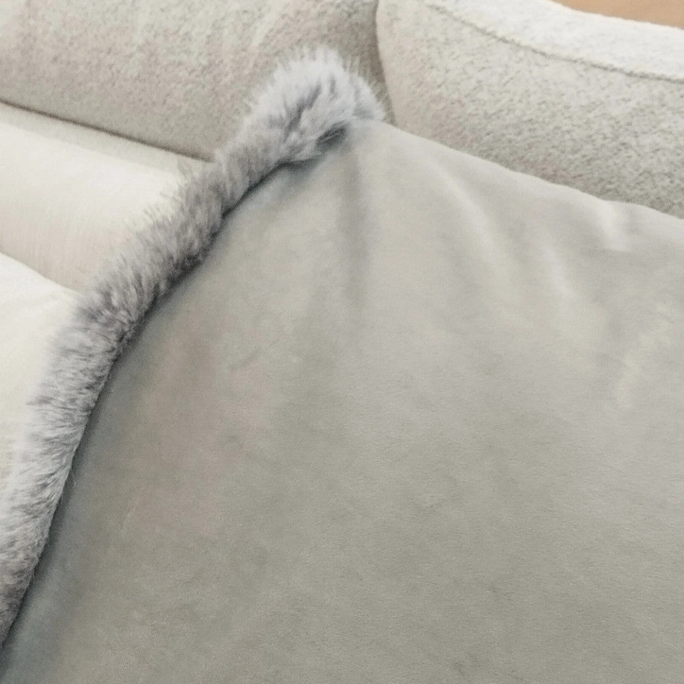Le Forge - FAUX FUR THROW - GREY
