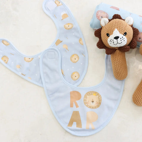 SPLOSH BABY LION BIB 2PK