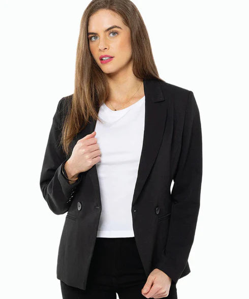 SEEKING LOLA - JORDANNA BLAZER - BLACK